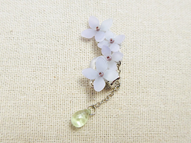 涼紫陽花のイヤーカフ