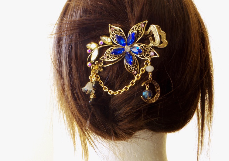 刀剣乱舞【三日月宗近風髪飾り】