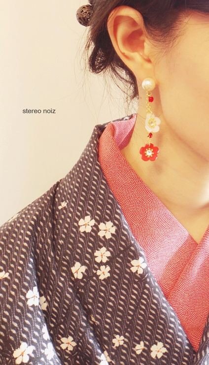 小梅のピアス(イヤリング変更可)