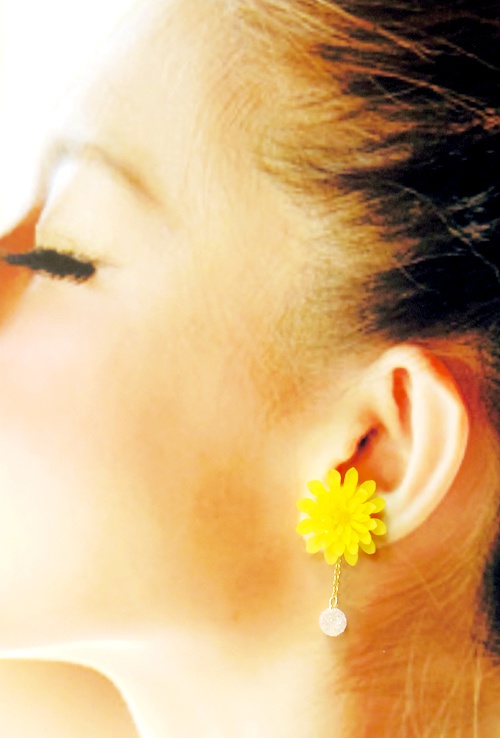 【たんぽぽのピアス】イヤリング変更可