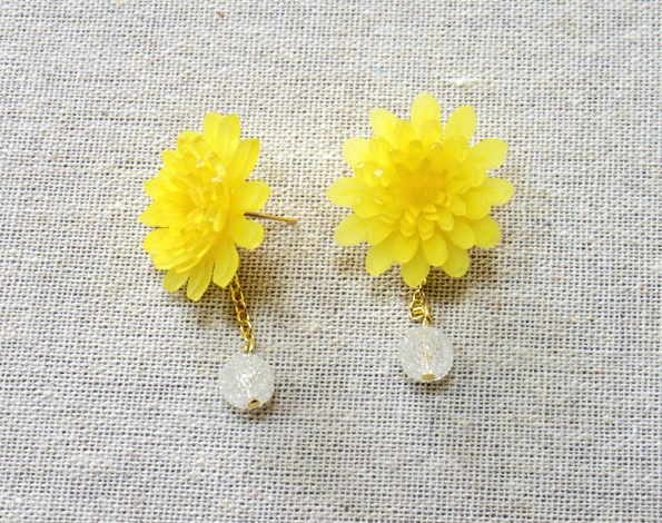 【たんぽぽのピアス】イヤリング変更可