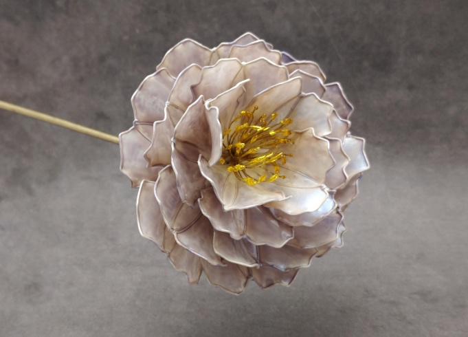 牡丹の簪 -朧紫-