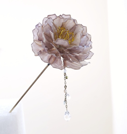 牡丹の簪 -朧紫-