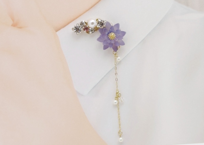 睡蓮のイヤーカフ