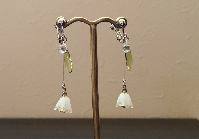 スノーフレークのピアス