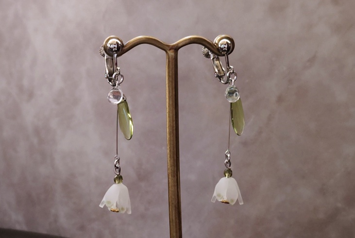 スノーフレークのピアス