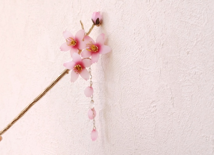 彼岸桜の簪