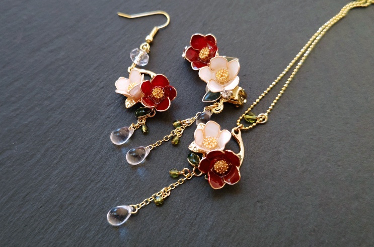 【椿-侘助-】ピアス