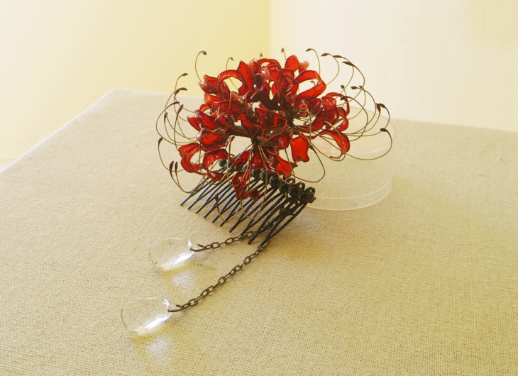 彼岸花の簪