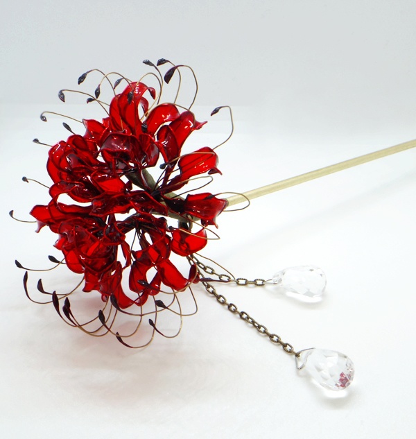 彼岸花の簪
