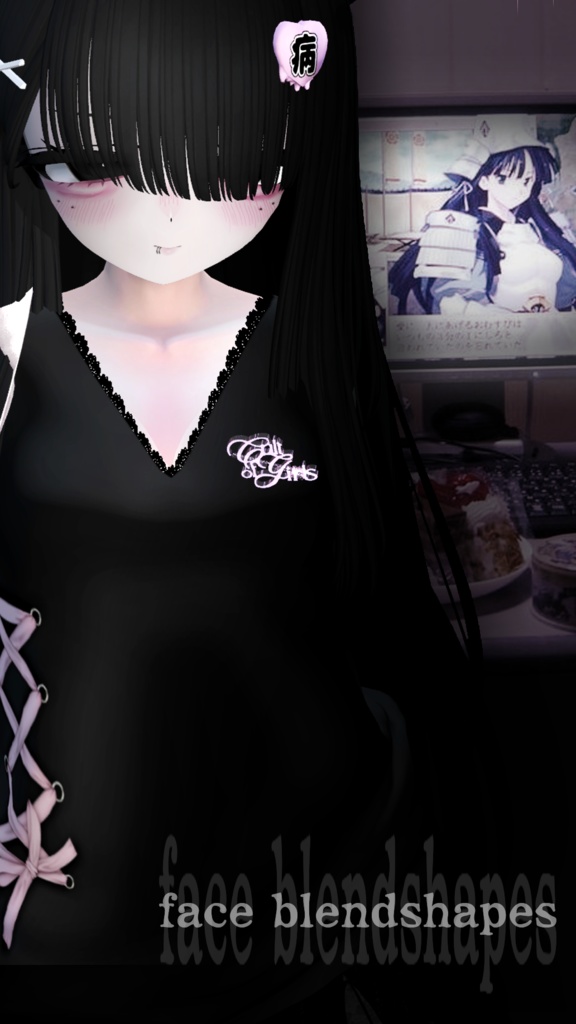 Jirai - Manuka 「マヌカ」Blendshapes, Eyes & Makeup, Full body「ブレンドシェイプ、アイ&メイクアップテックス , 完全な本」