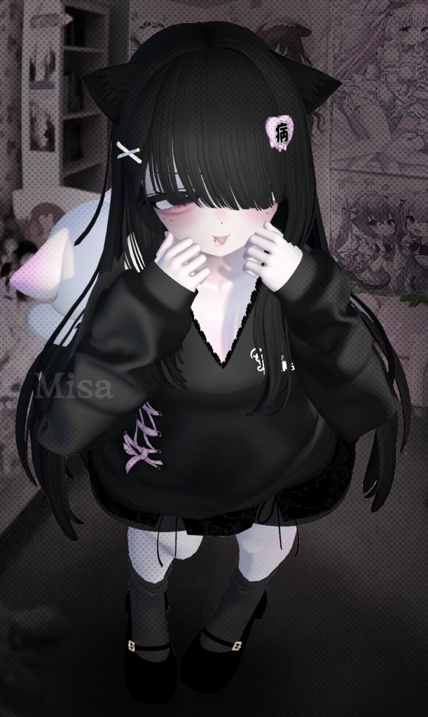 Jirai - Manuka 「マヌカ」Blendshapes, Eyes & Makeup, Full body「ブレンドシェイプ、アイ＆メイクアップテックス , 完全な本」