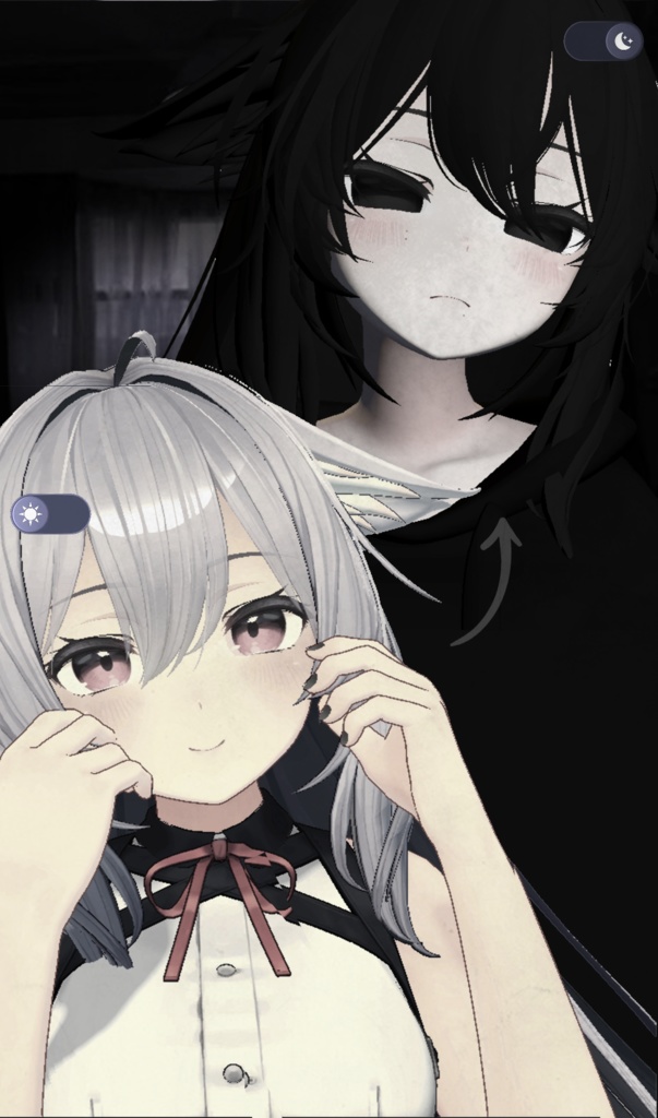 「Lazy Kikyo - フルフェイスとブレンドシェイプ」 full face and blendshapes