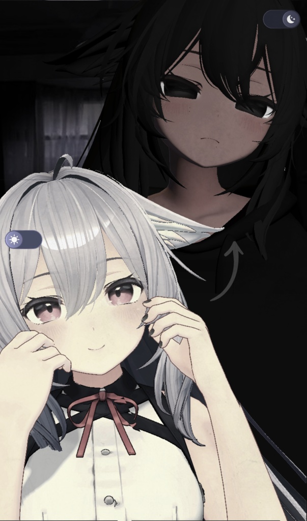 「Lazy Kikyo - フルフェイスとブレンドシェイプ」 full face and blendshapes