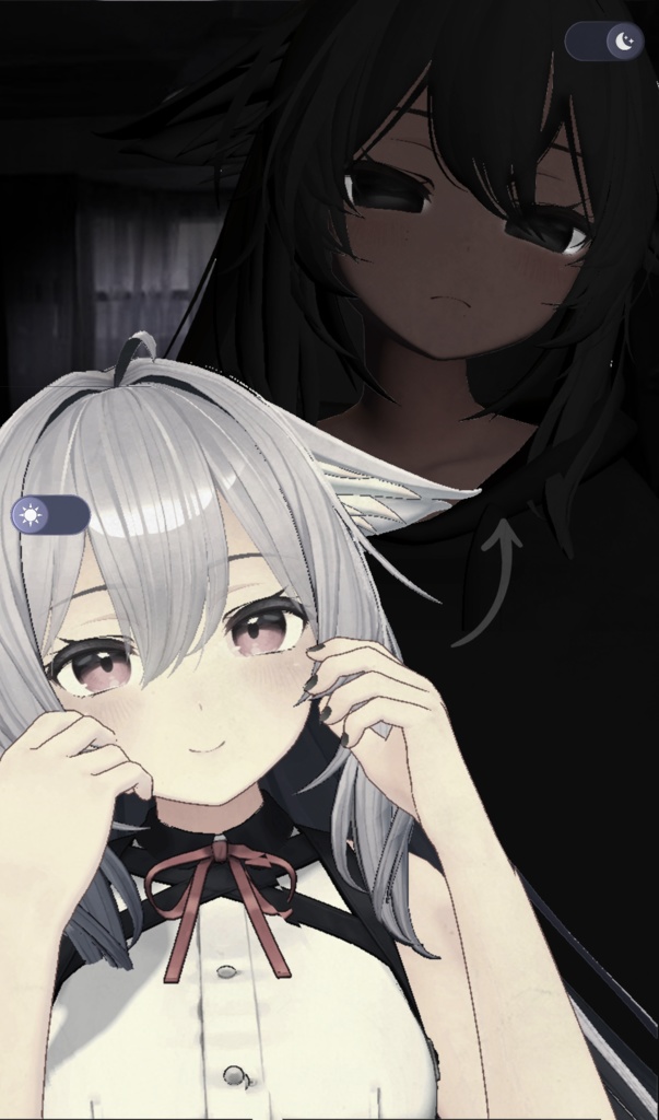 「Lazy Kikyo - フルフェイスとブレンドシェイプ」 full face and blendshapes