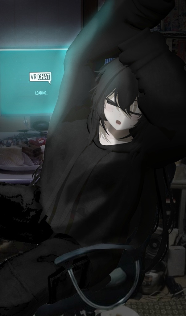  「Lazy Kikyo - フルフェイスとブレンドシェイプ」 full face and blendshapes