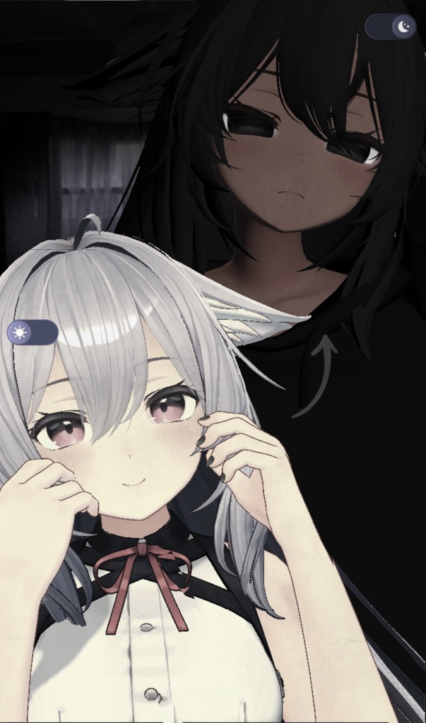 「Lazy Kikyo - フルフェイスとブレンドシェイプ」 full face and blendshapes