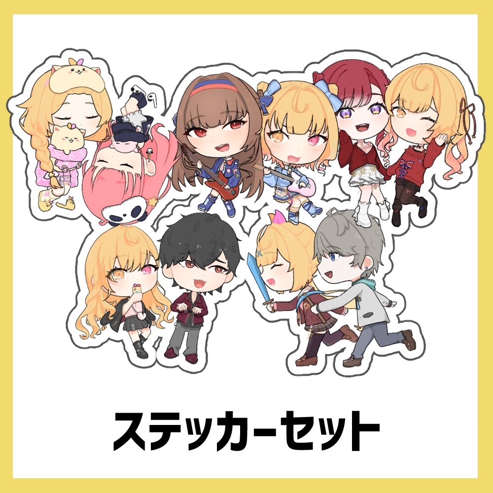 【にじそ10】星川サラ+α ステッカーセット【非公式】