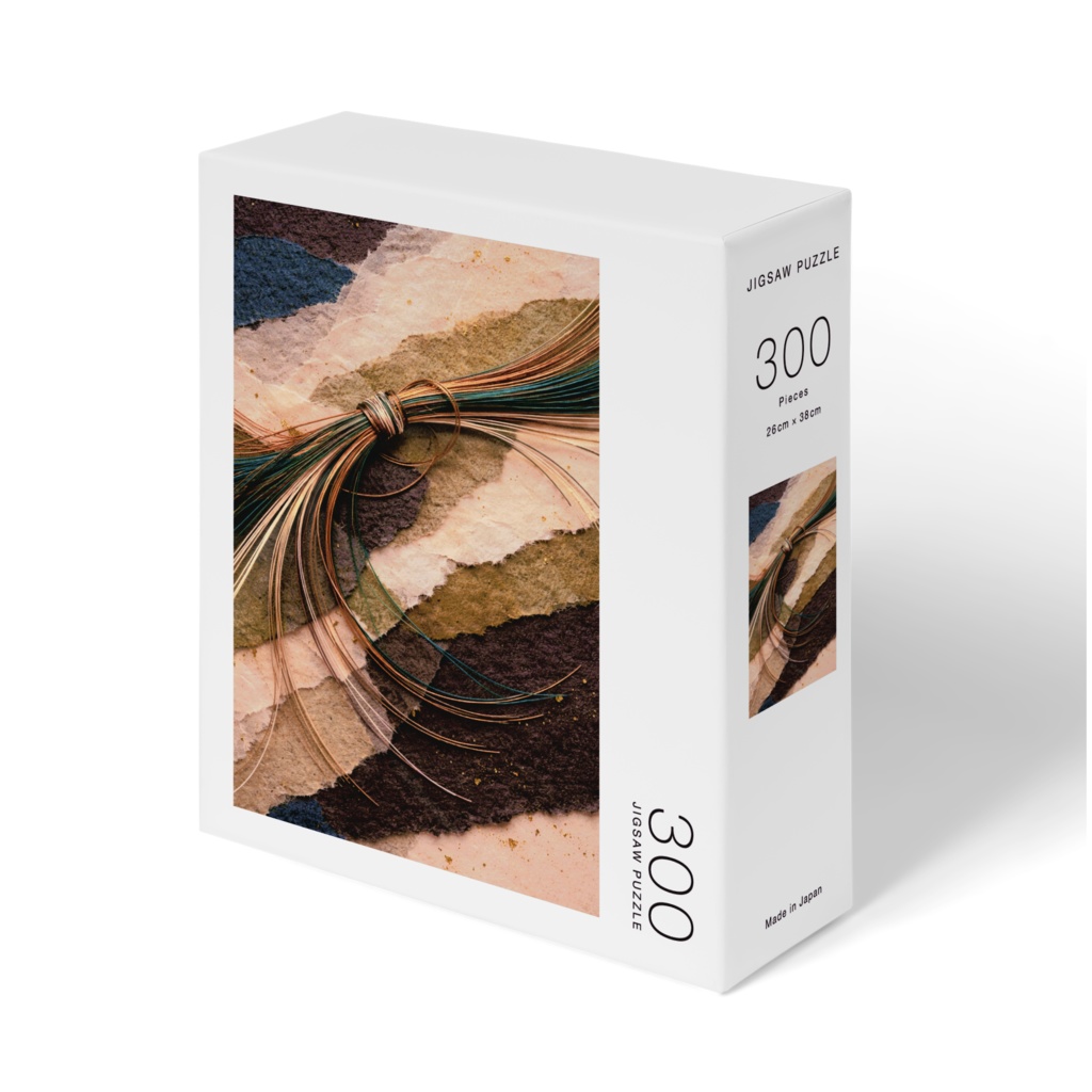 「水引と和紙：静かな色彩」