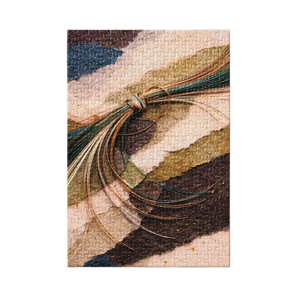 「水引と和紙:静かな色彩」