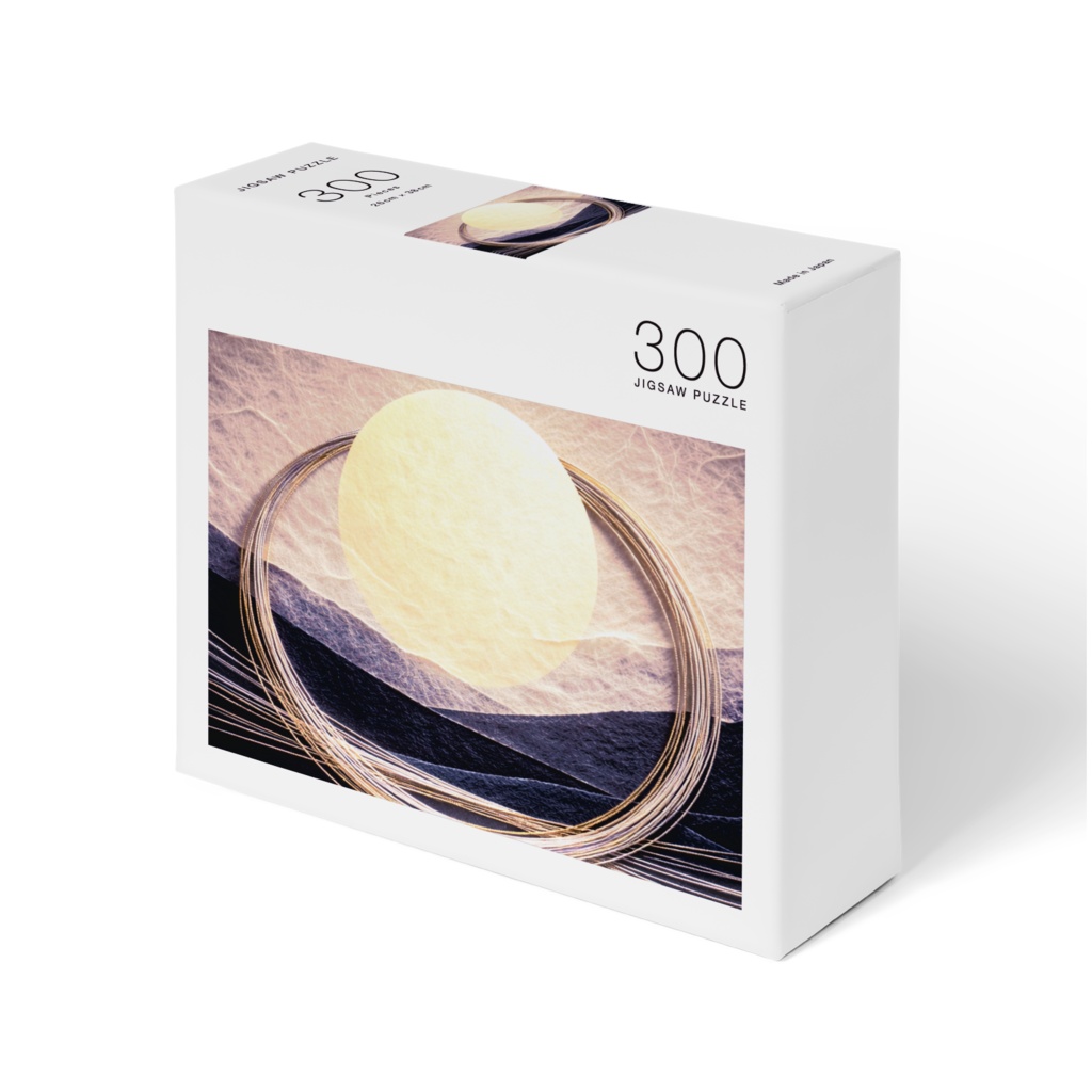 「月光の静寂」- 満月と水引の幻想風景