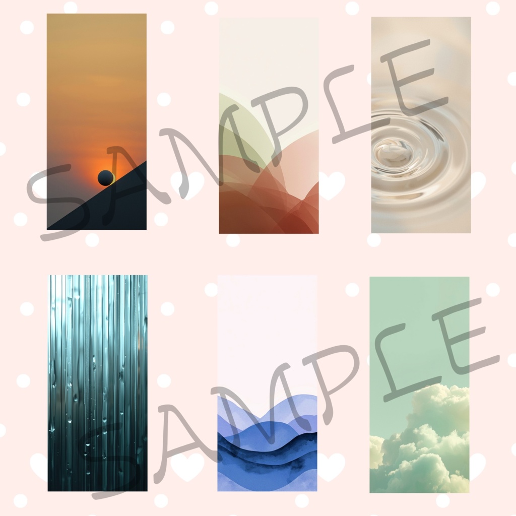 零（ゼロ）度 の 瞬 き｜スマホ壁紙6枚セット｜抽象アート