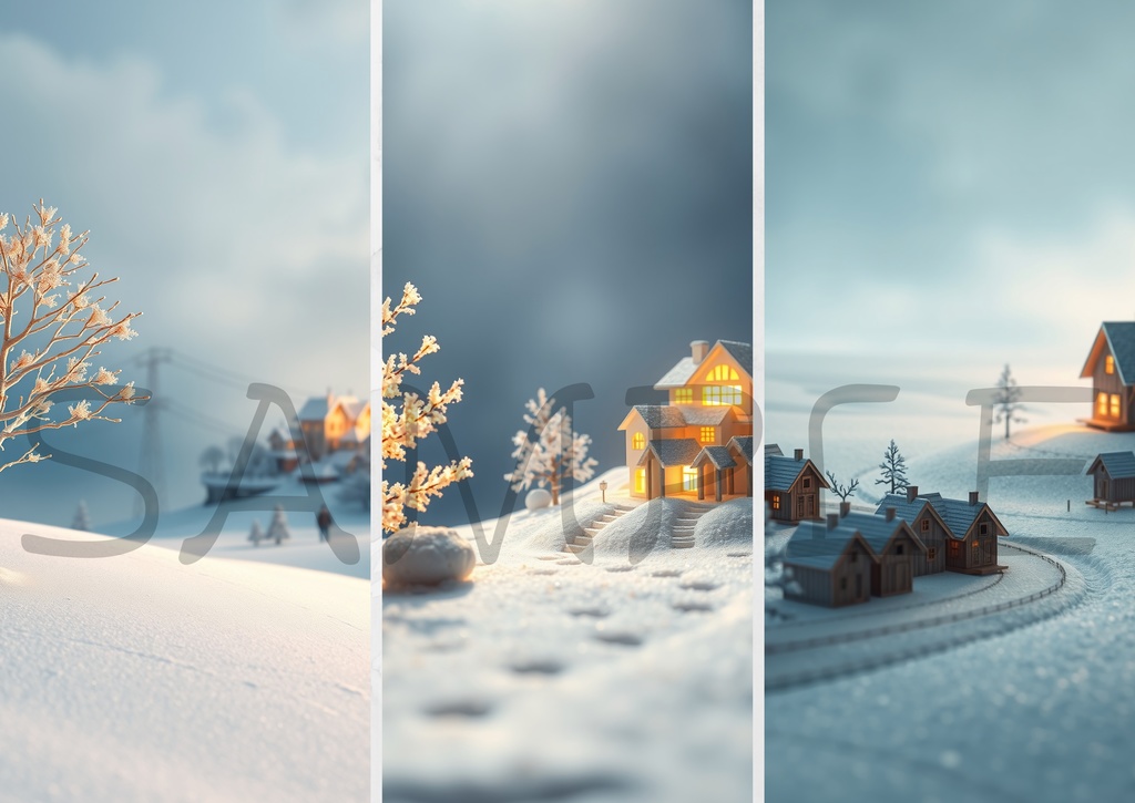 【6枚セット】掌の雪国、灯る六つの息吹