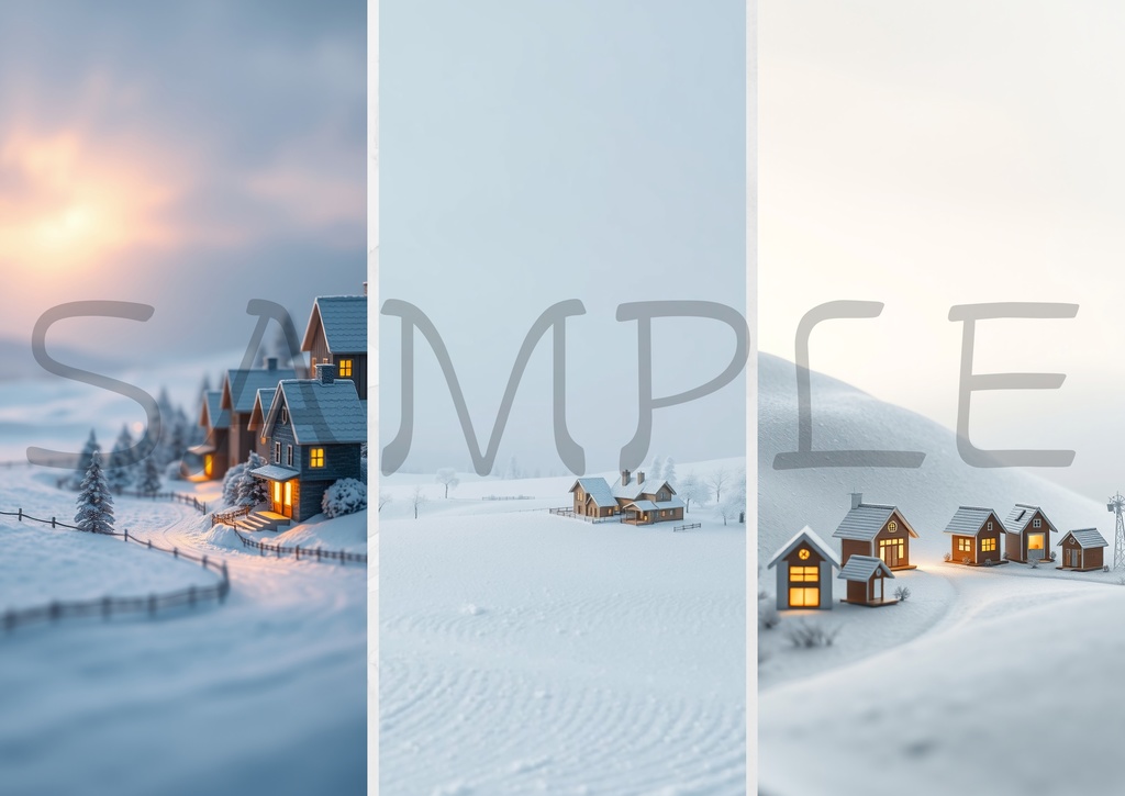 【6枚セット】掌の雪国、灯る六つの息吹