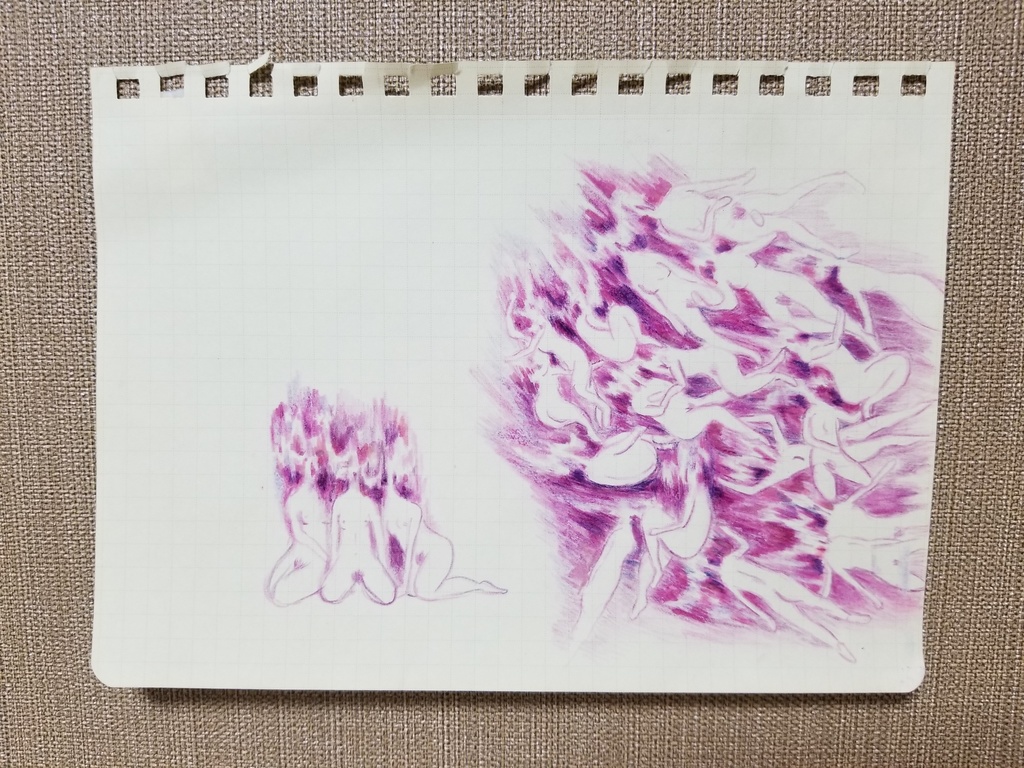 ドローイング　13cm×17cm