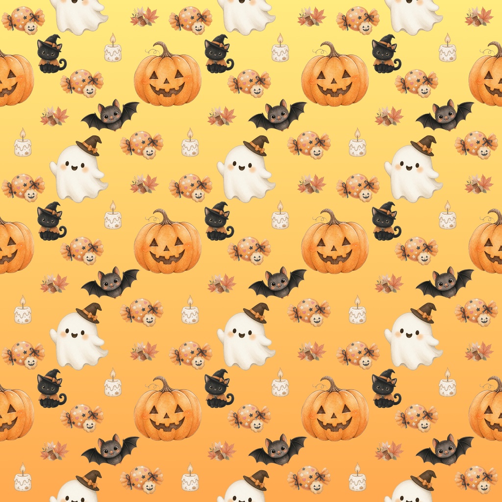 ハロウィン デジタルペーパー10色セット