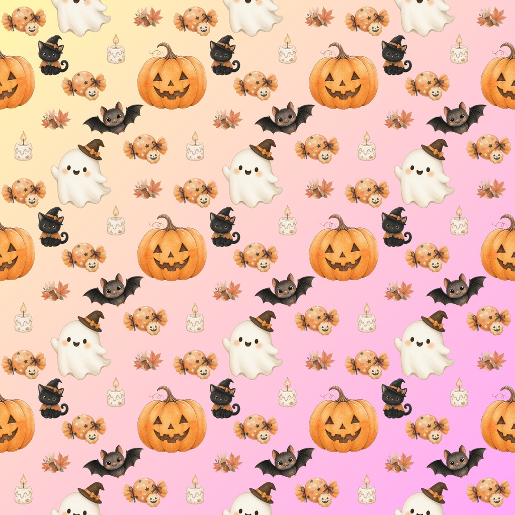 ハロウィン デジタルペーパー10色セット