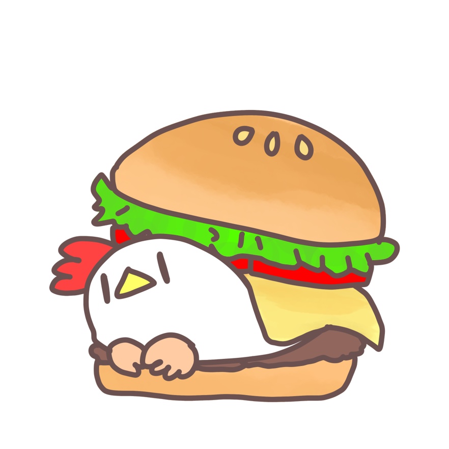 ステッカー「ハンバーガー」