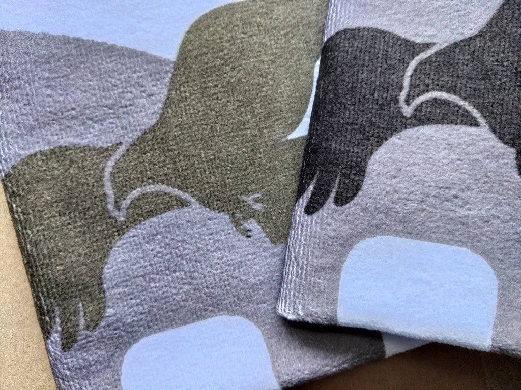 タソガレドキ忍軍ハンドタオル(灰黒)