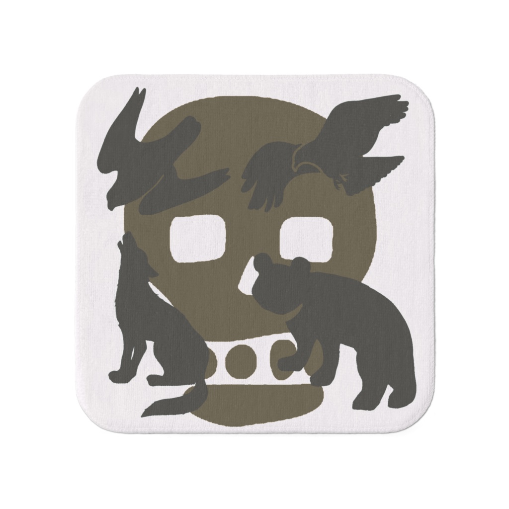 タソガレドキ忍軍ハンドタオル(茶黒)