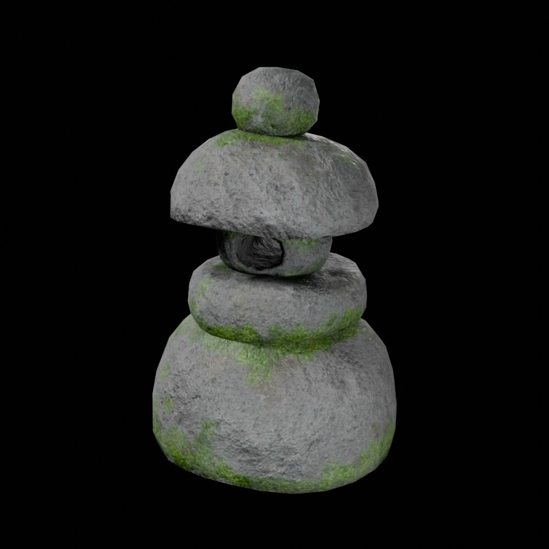 【3Dモデル】石灯籠（Stone lantern）