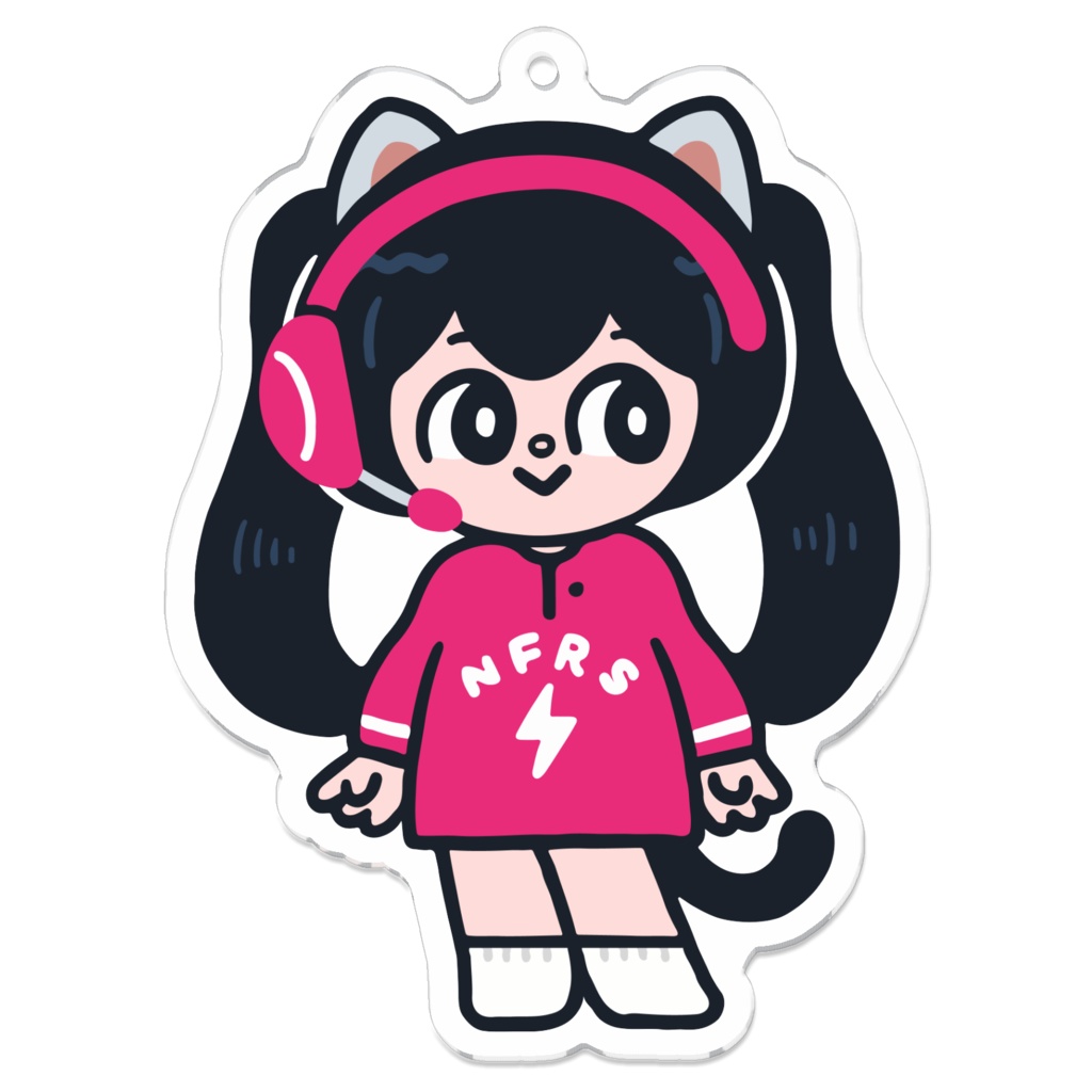 一条蜜希ピンクシャツ　アクリルキーホルダー