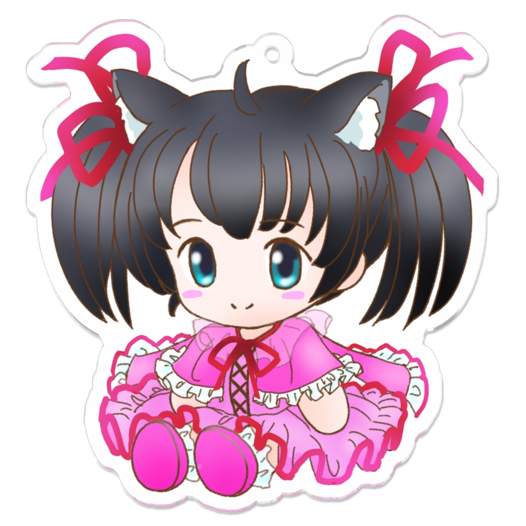 おすわりアイドルみつきちゃん　　アクリルキーホルダー