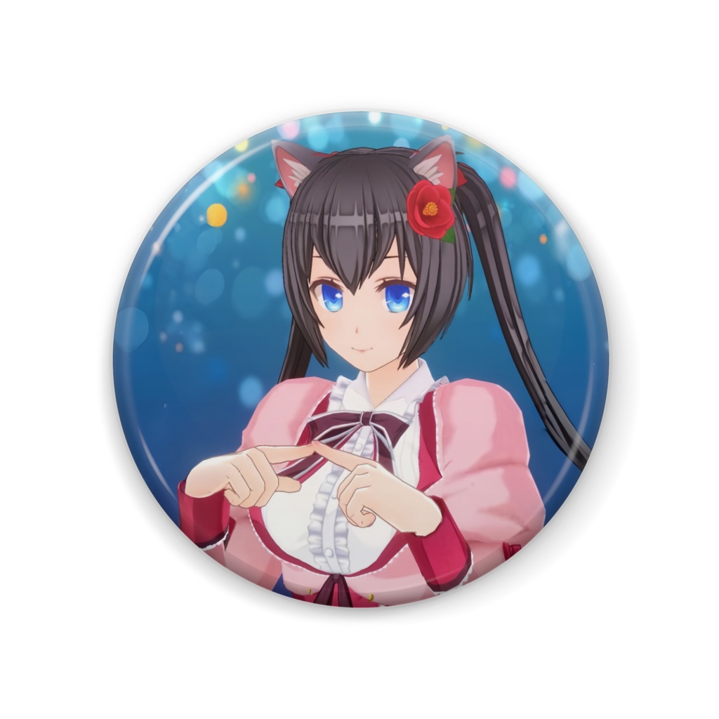 もじもじみつき缶バッジ(CUSTOM CAST)