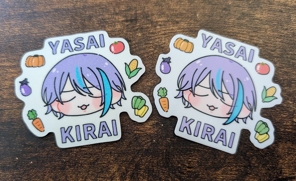 類の野菜きらいマグネット＋シールセット