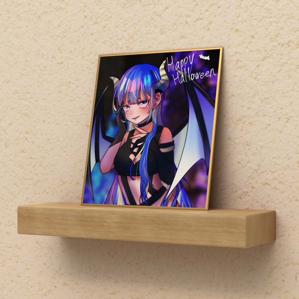 あいかちゃんのハロウィン色紙ミニ