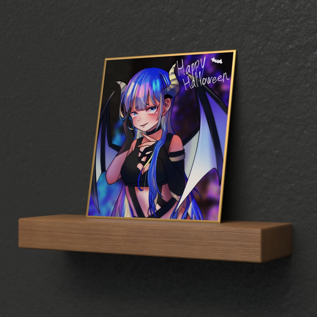 あいかちゃんのハロウィン色紙ミニ