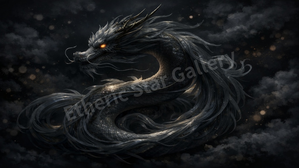 【動画用素材12枚】至高・黒金龍パック(白龍&黒金)背景透過・フルHD・ショート対応