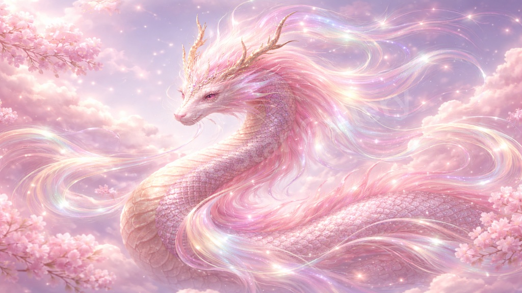 【動画編集・配信素材】桃龍パック：愛和と優美の輝き（背景透過・12枚封入）