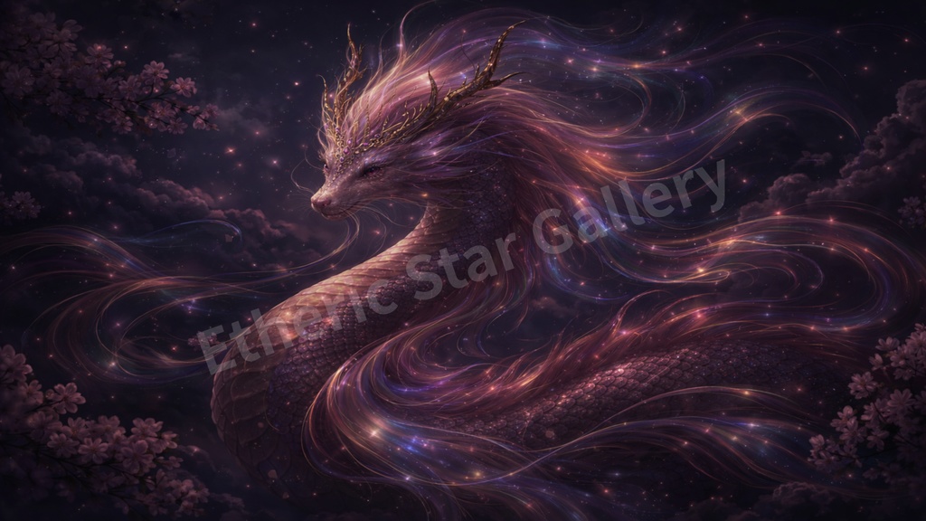 【動画編集・配信素材】桃龍パック:愛和と優美の輝き(背景透過・12枚封入)