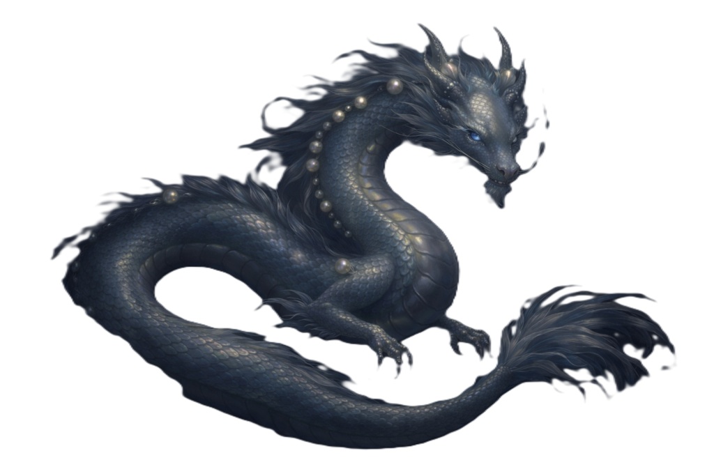 【動画編集・配信素材】水龍パック:清冽なる浄化と癒やし(背景透過・12枚封入)