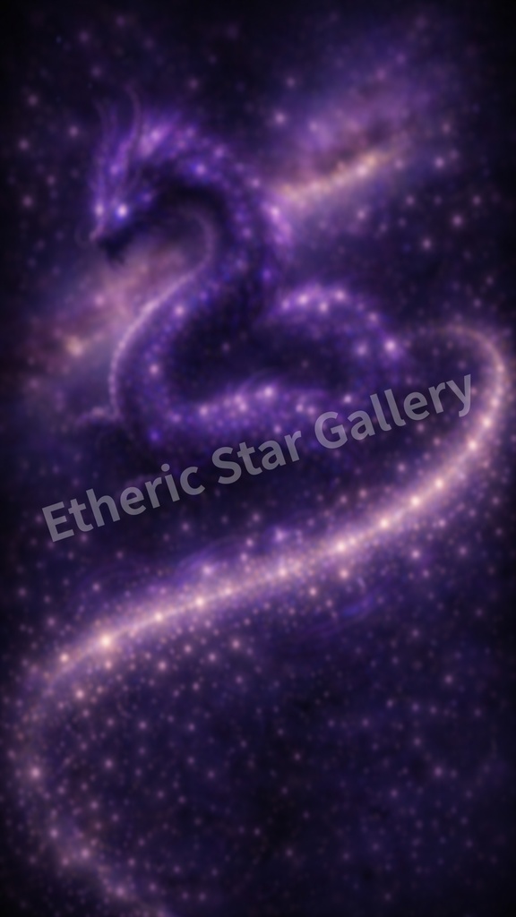 【動画編集・配信素材】紫龍パック:宇宙の叡智と魂の覚醒(背景透過・12枚封入)