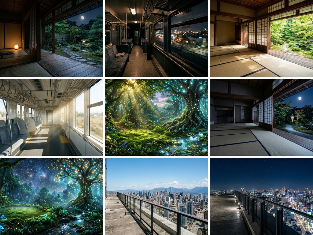 背景素材の宝石箱:日常から幻想的な世界まで「お楽しみ180枚セット」【無料配布/商用可】