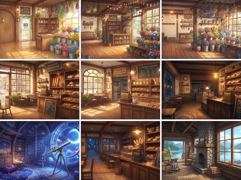 背景素材の宝石箱:日常から幻想的な世界まで「お楽しみ180枚セット」【無料配布/商用可】