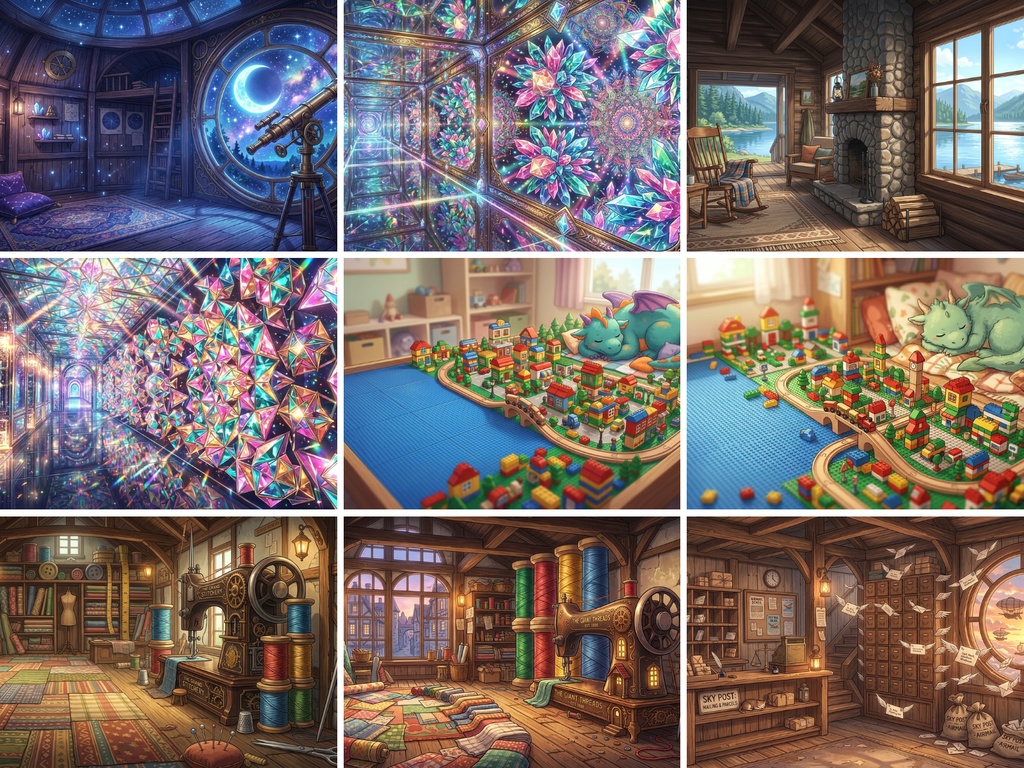 背景素材の宝石箱:日常から幻想的な世界まで「お楽しみ180枚セット」【無料配布/商用可】