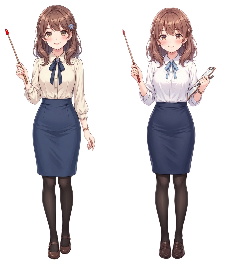 【背景透過済】ふわふわ可愛い美少女キャラ50枚セット(商用利用OK・高画質)